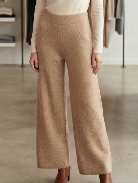 Solid Color Wide Legged Pants